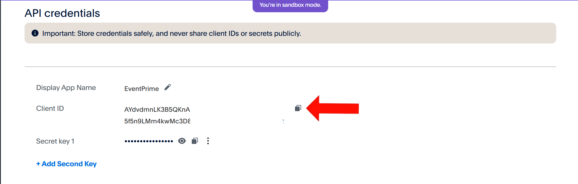Copy Client Id